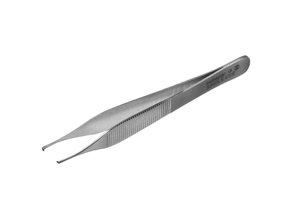 12.5cm Instrapac Adson Forceps Toothed photographed against a plain background.