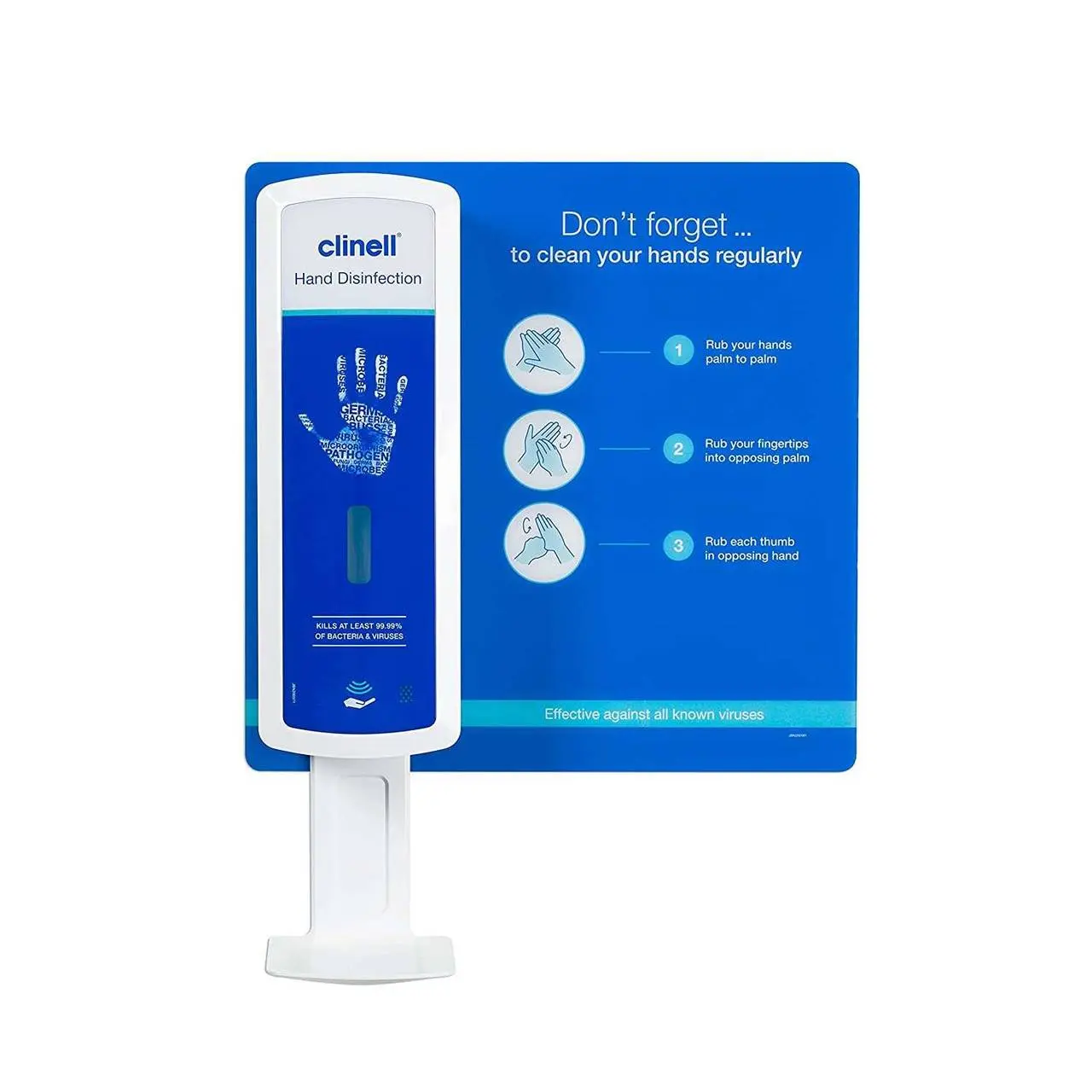 Clinell Touch Free Hand Sanitiser photographed against a plain background.
