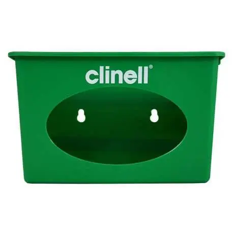 Clinell Universal Wipes Wall Dispenser photographed against a plain background.