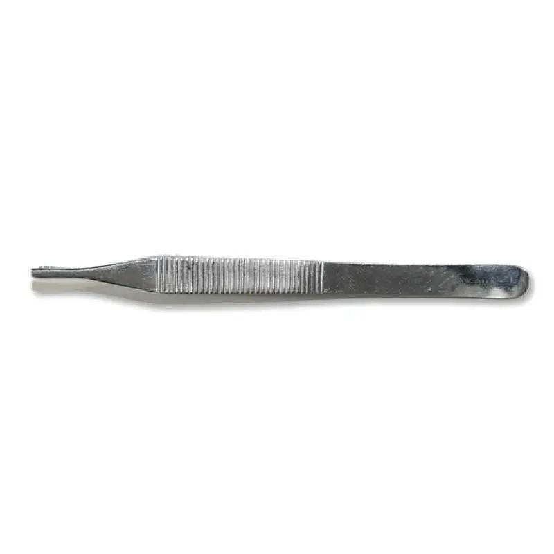 Disposable Medical Instruments Adson Dissecting Forceps Toothed 12.5cm photographed against a plain background.