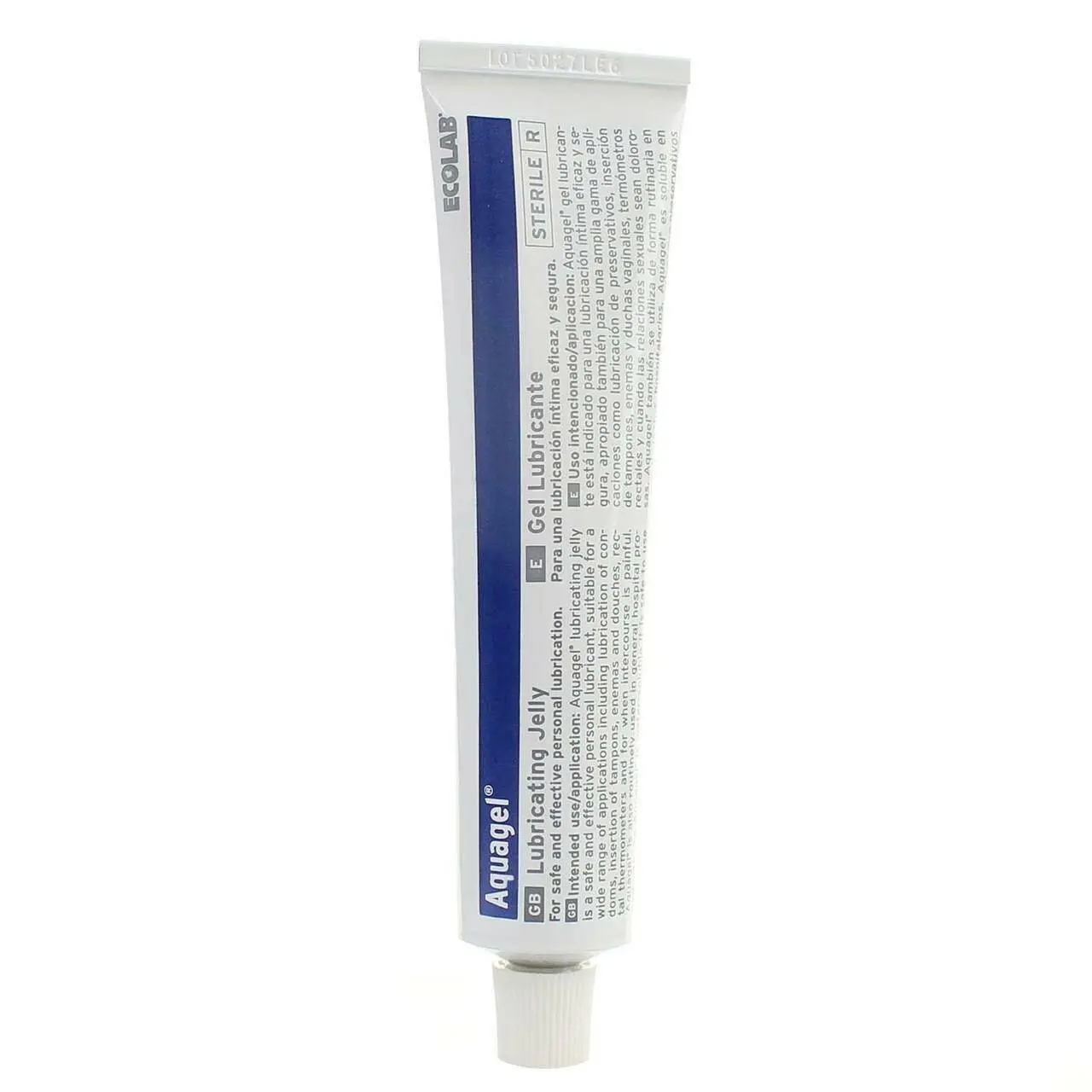 Ecolab Aquagel Water Soluble Lubricant 82g Tube photographed against a plain background.