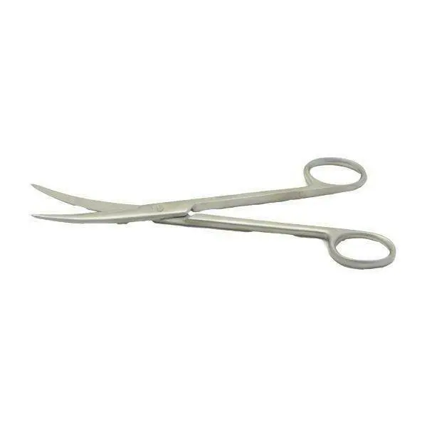 Instrapac Mayo Scissors Curves 17cm Disposable photographed against a plain background.