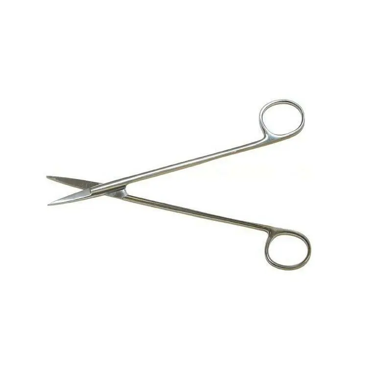 Instrapac McIndoe Scissors Straight 18cm - Single photographed against a plain background.
