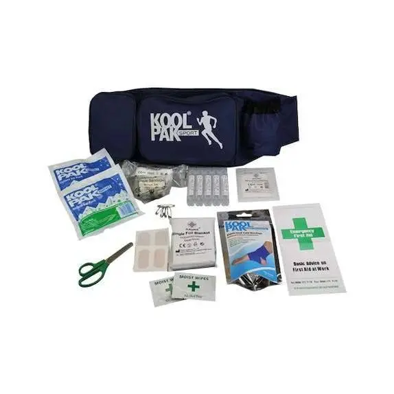 Koolpak Junior Sports First Aid Kit 60cm x 19cm x 6cm photographed against a plain background.