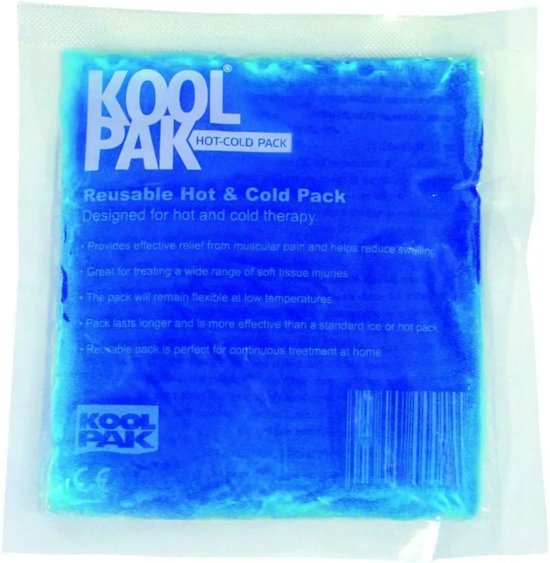 Koolpak Reusable Hot & Cold Pack - 13cm x 14cm photographed against a plain background.