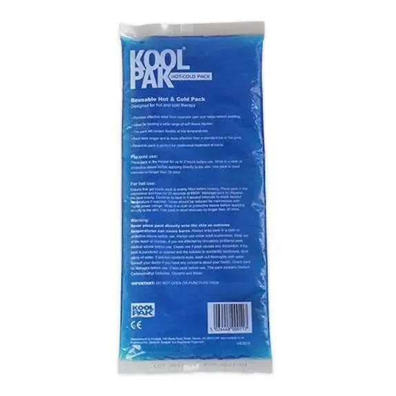 Koolpak Reusable Hot & Cold Pack 16cm x 28cm photographed against a plain background.