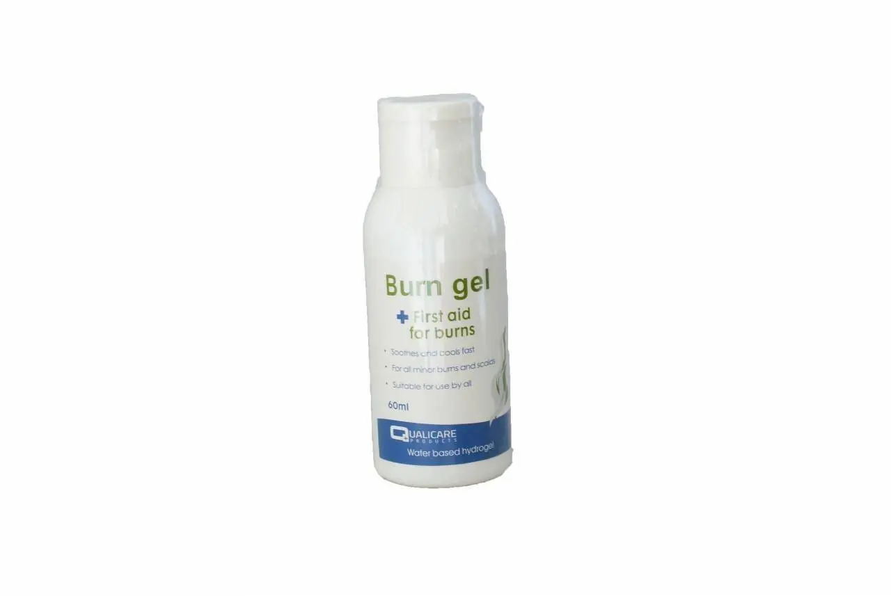 Qualicare Burn Gel 60ml photographed against a plain background.