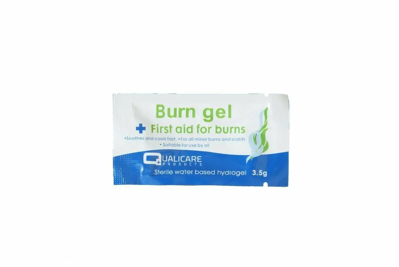 Qualicare Burn Gel Dressing 10cm x 10cm - Single photographed against a plain background.