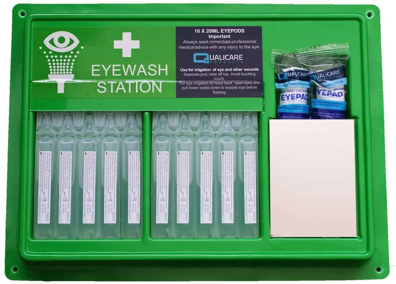 Qualicare Eyepod Station 10 x 20ml photographed against a plain background.