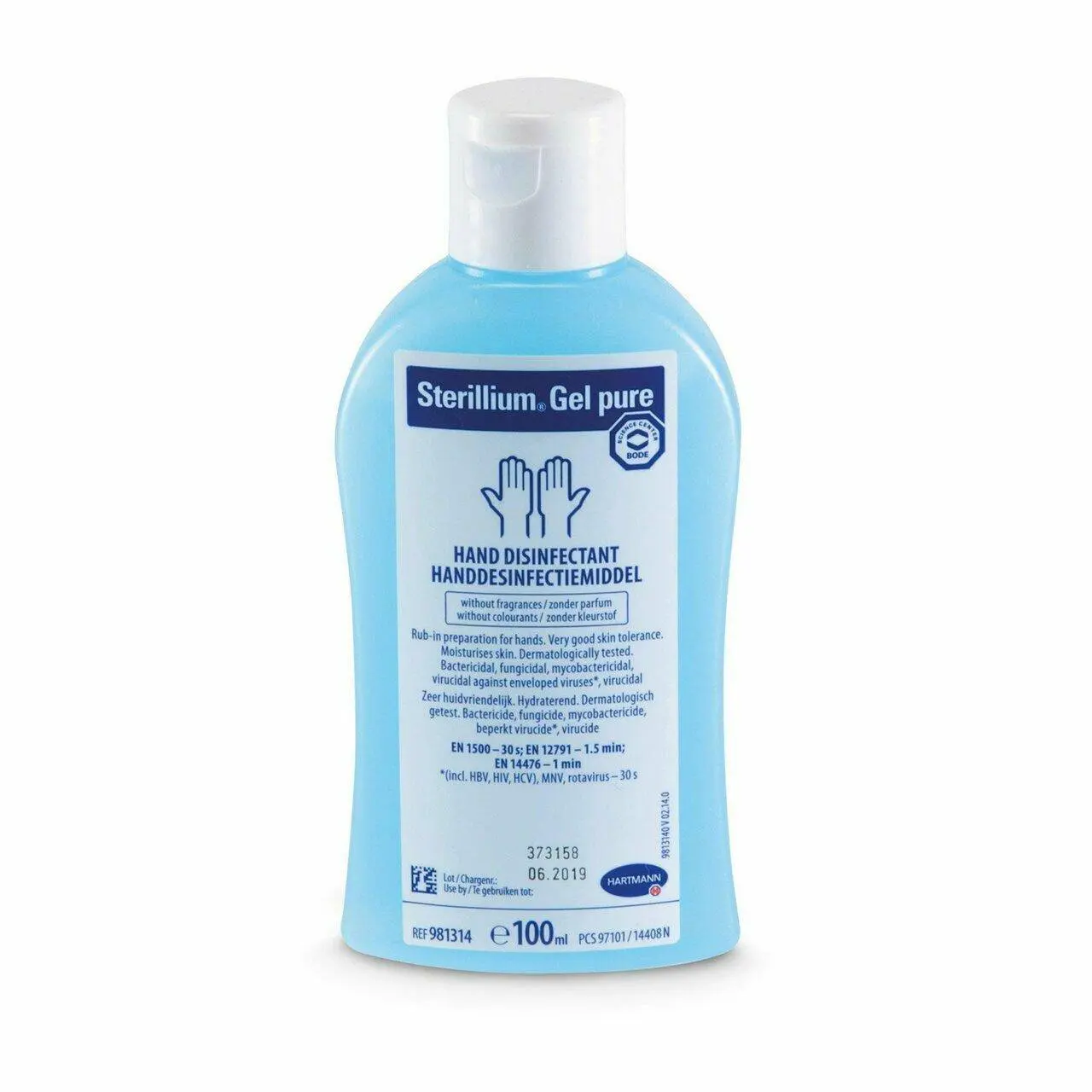 Sterillium Hand Gel 100ml photographed against a plain background.