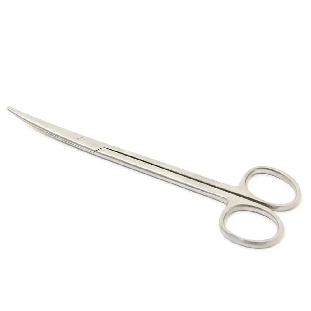Teqler 18cm Metzenbaum Scissors Curved photographed against a plain background.