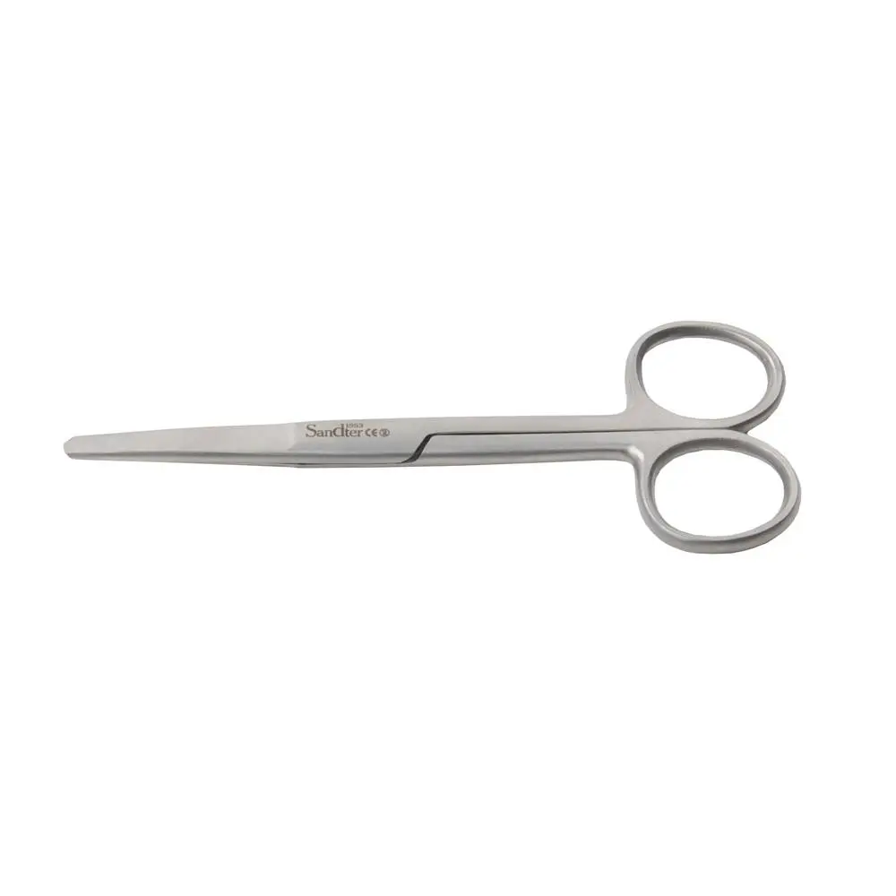Teqler 18cm Metzenbaum Scissors Straight photographed against a plain background.