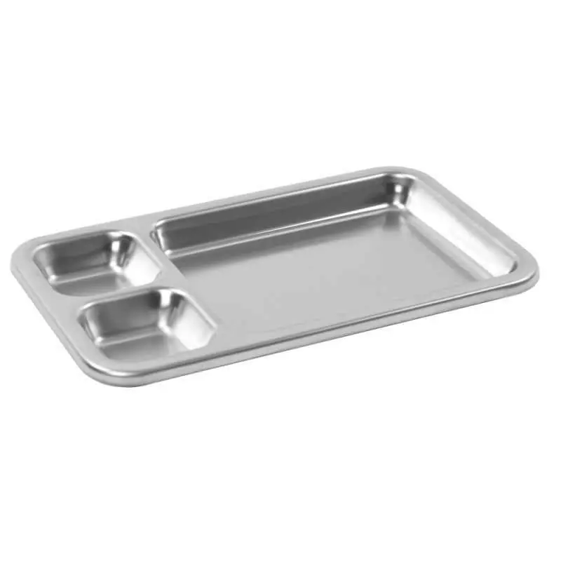 Teqler Dressing Tray Stainless Steel 25x15x2cm photographed against a plain background.