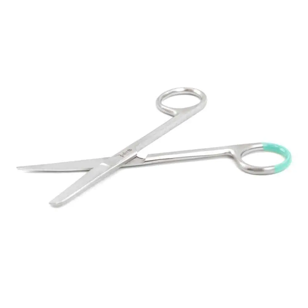 Teqler Sterile Surgical Scissors Blunt/Blunt 14cm photographed against a plain background.