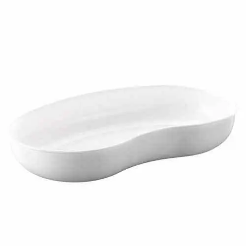 WACA White Large Plastic Kidney Dish photographed against a plain background.