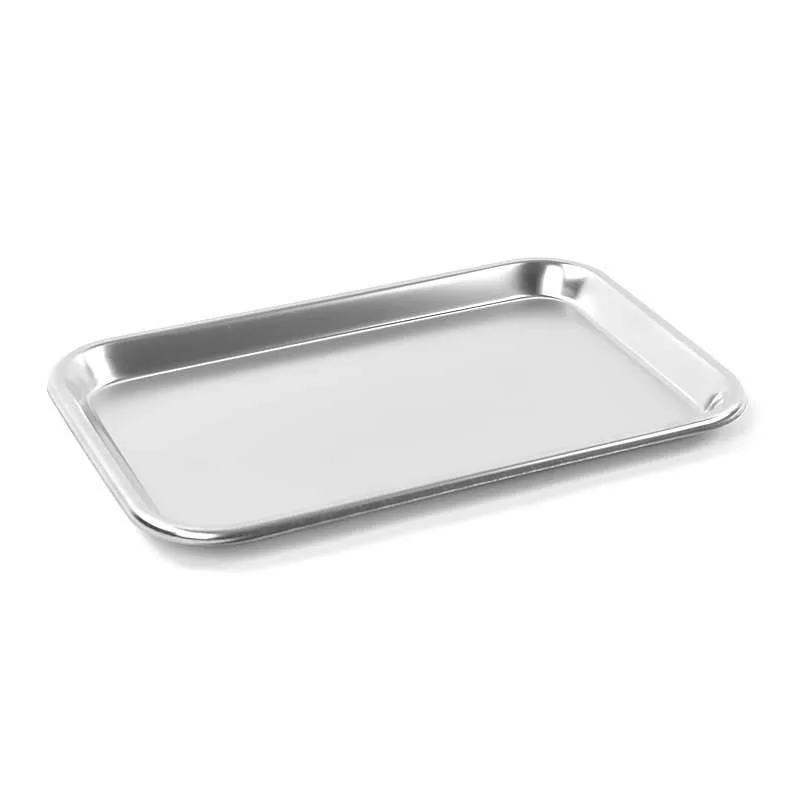 Stainless Steel Instrument Tray 34 x 24.5 x 1.9cm Teqler photographed against a plain background.