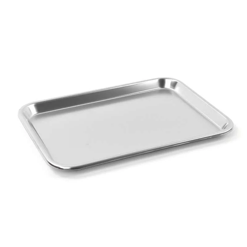 Stainless Steel Instrument Tray 39 x 27.5 x 1.9cm Teqler photographed against a plain background.