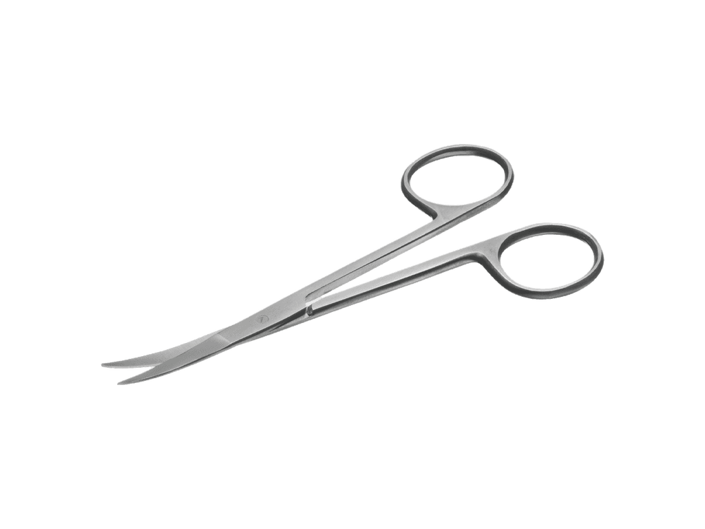11.5cm Instrapac Iris Scissors Curved photographed against a plain background.