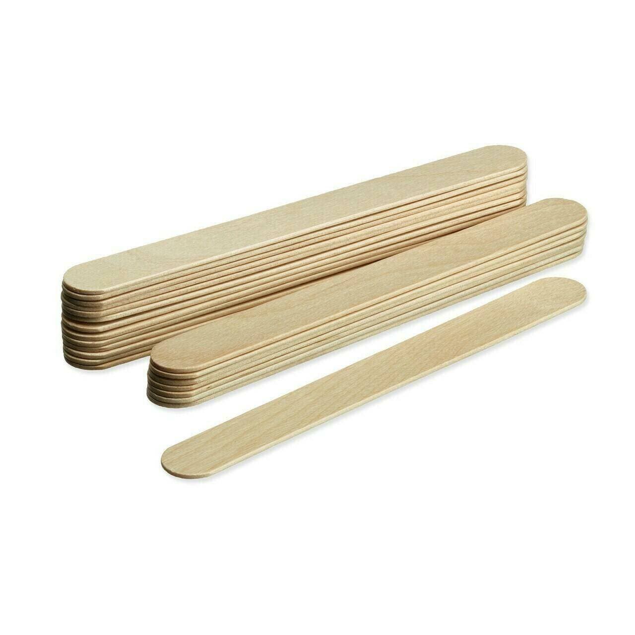 Instrapac Disposable Wooden Spatulas Box of 100 photographed against a plain background.
