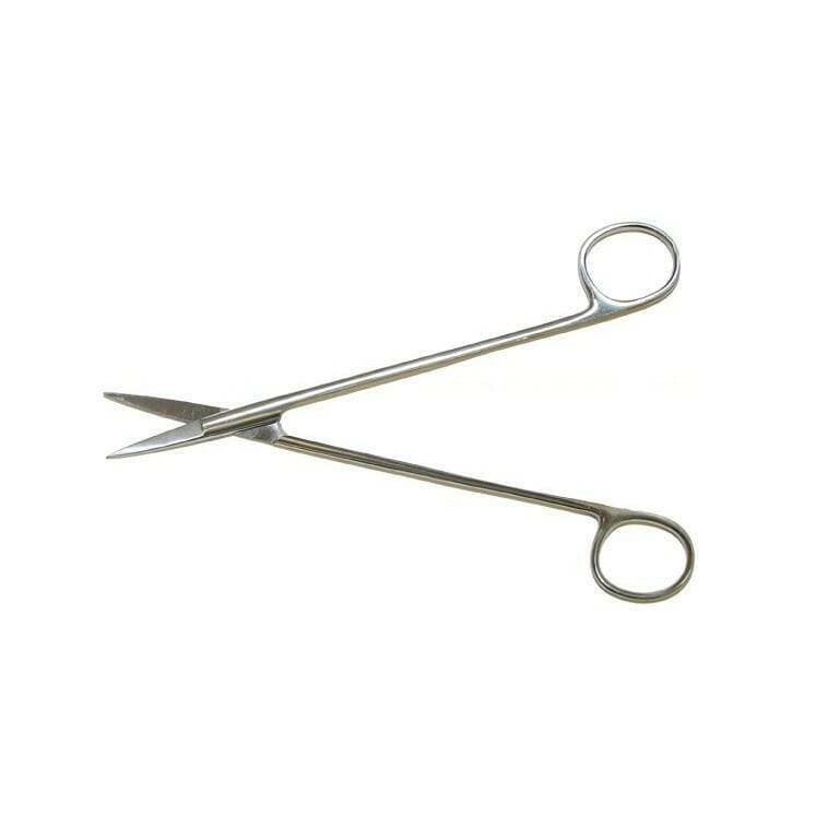 Instrapac McIndoe Scissors Straight 18cm - Single photographed against a plain background.