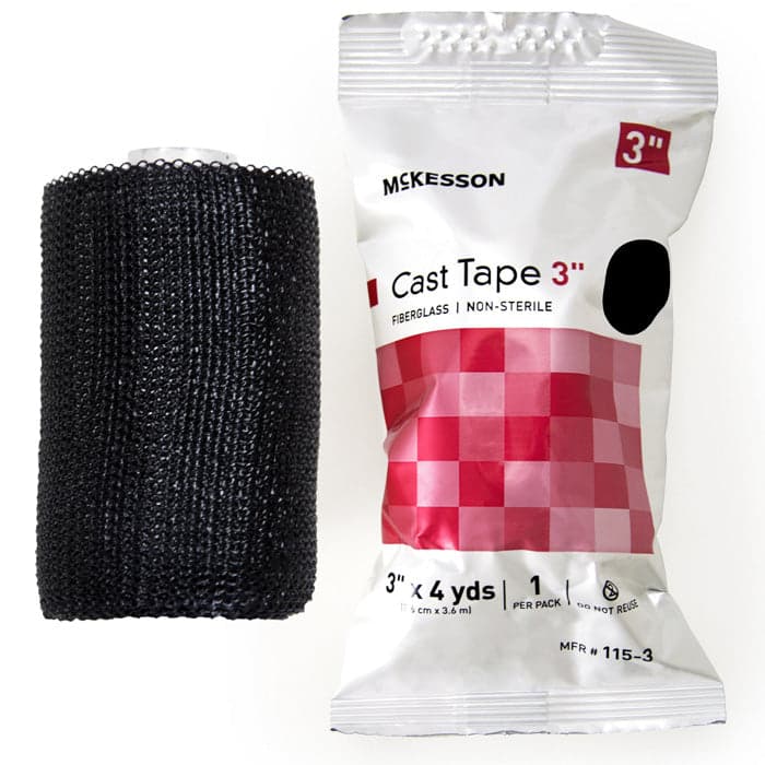 McKesson Fibreglass Cast Tape, 3 inch photographed against a plain background.