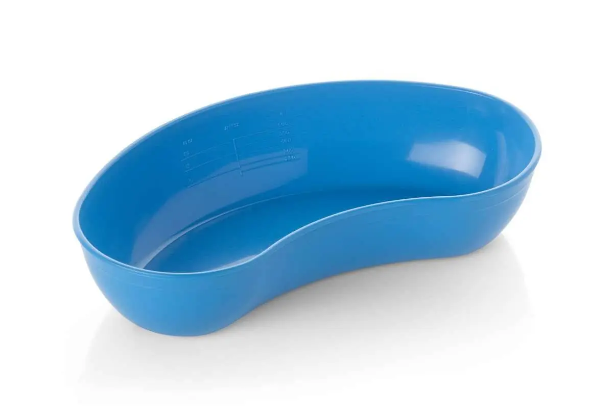 Warwick 750ml Blue Kidney Dish 200x45mm photographed against a plain background.