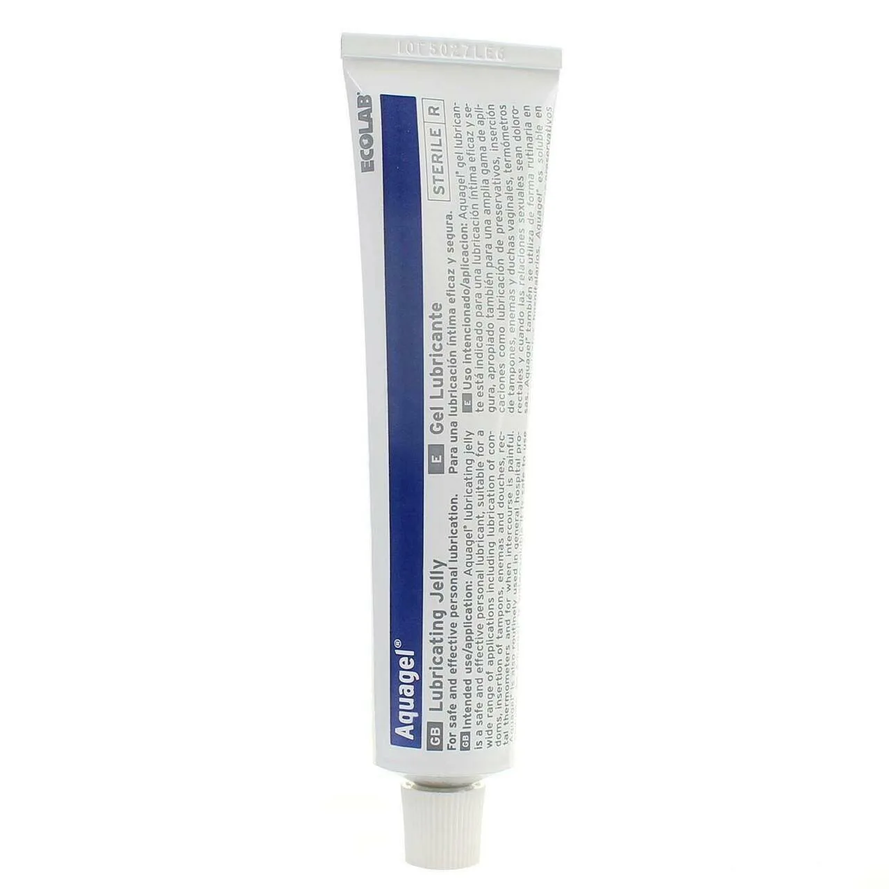 Ecolab Aquagel Water Soluble Lubricant 82g Tube photographed against a plain background.