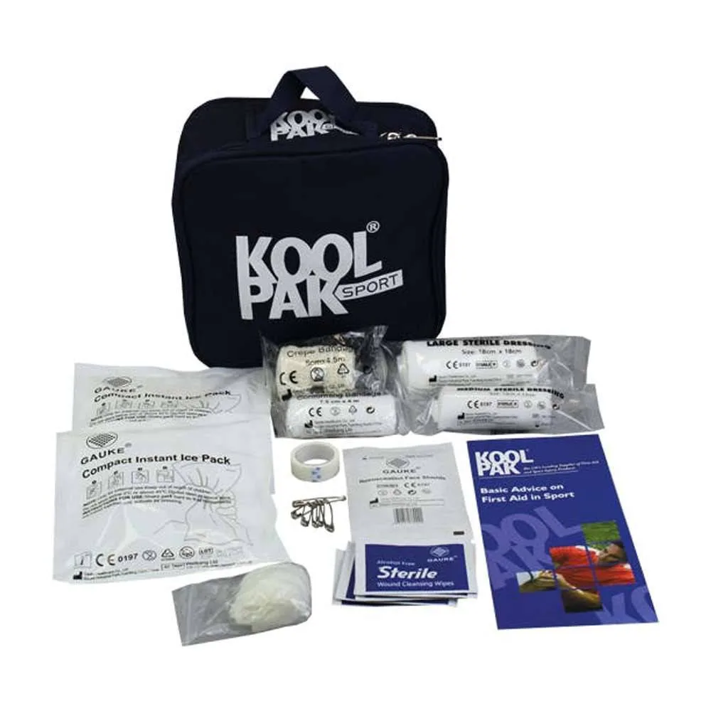 Koolpak Handy Sports First Aid Kit photographed against a plain background.