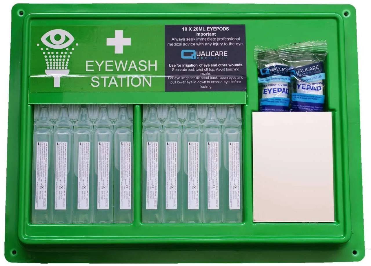 Qualicare Eyepod Station 10 x 20ml photographed against a plain background.