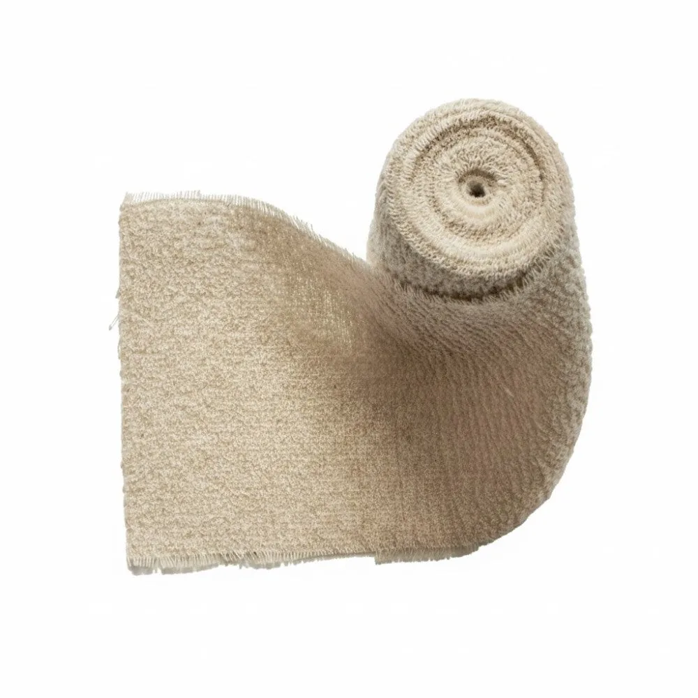 Rocialle 15cm Sterile Crepe Bandage Double Wrapped photographed against a plain background.