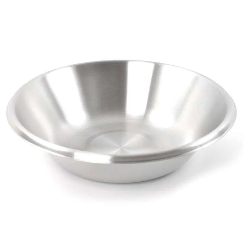 Stainless Steel Bowl 33cm x 8.4 cm Teqler photographed against a plain background.