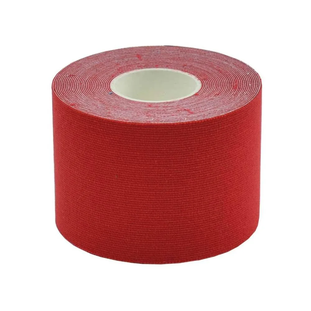 Teqler Red Kinesiology Tape photographed against a plain background.