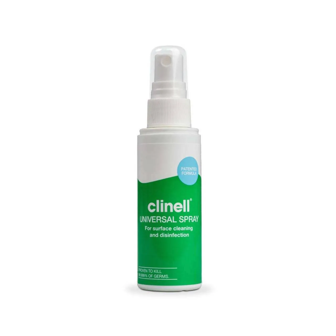 Clinell Universal Disinfectant Spray 60ml photographed against a plain background.
