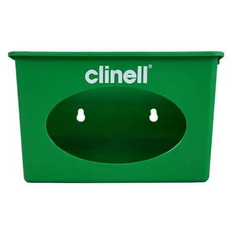 Clinell Universal Wipes Wall Dispenser photographed against a plain background.