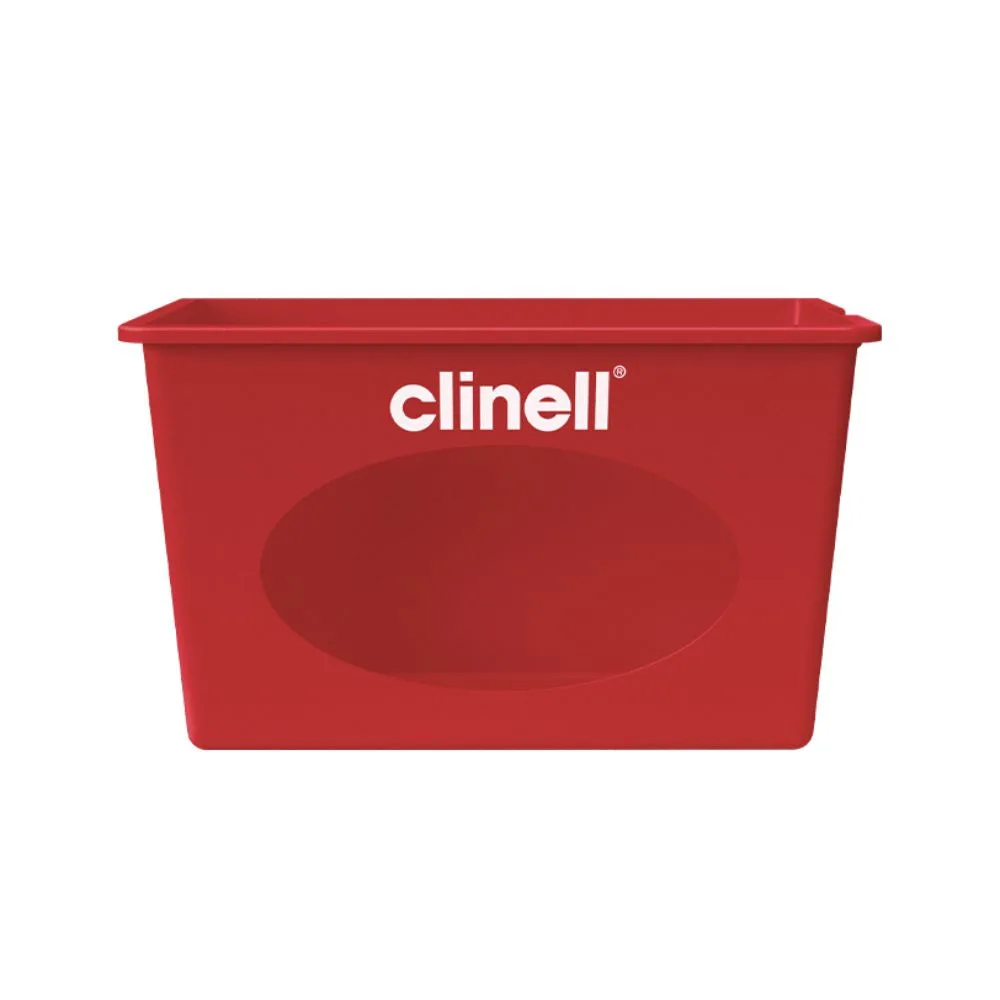 Clinell Wall Mounted Sporicidal Wipes Dispenser photographed against a plain background.