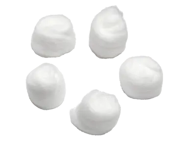 Concept Sterile Large Cotton Wool Balls - Pack of 5 photographed against a plain background.