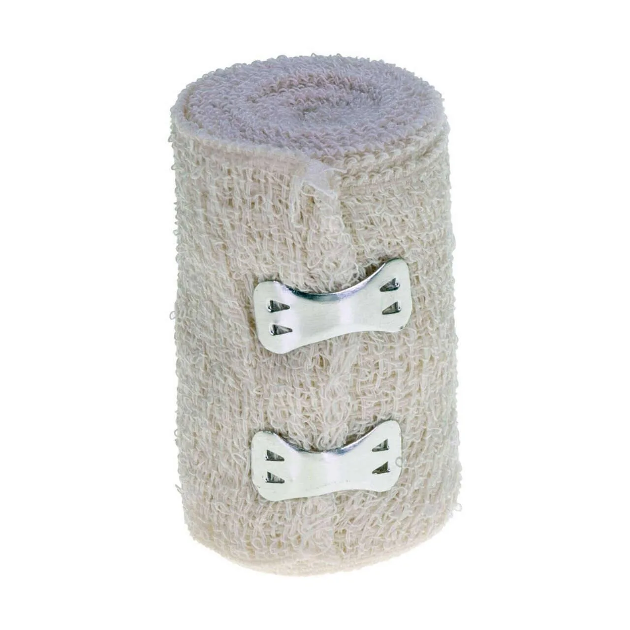 Crepe bandage 7.5cm x 4.5m Qualicare photographed against a plain background.