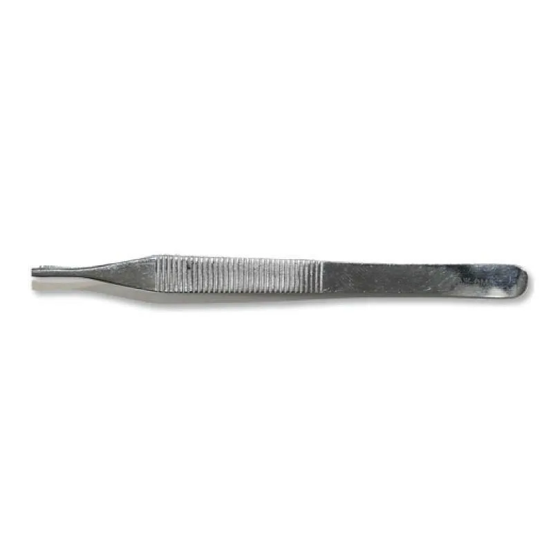 Disposable Medical Instruments Adson Dissecting Forceps Toothed 12.5cm photographed against a plain background.