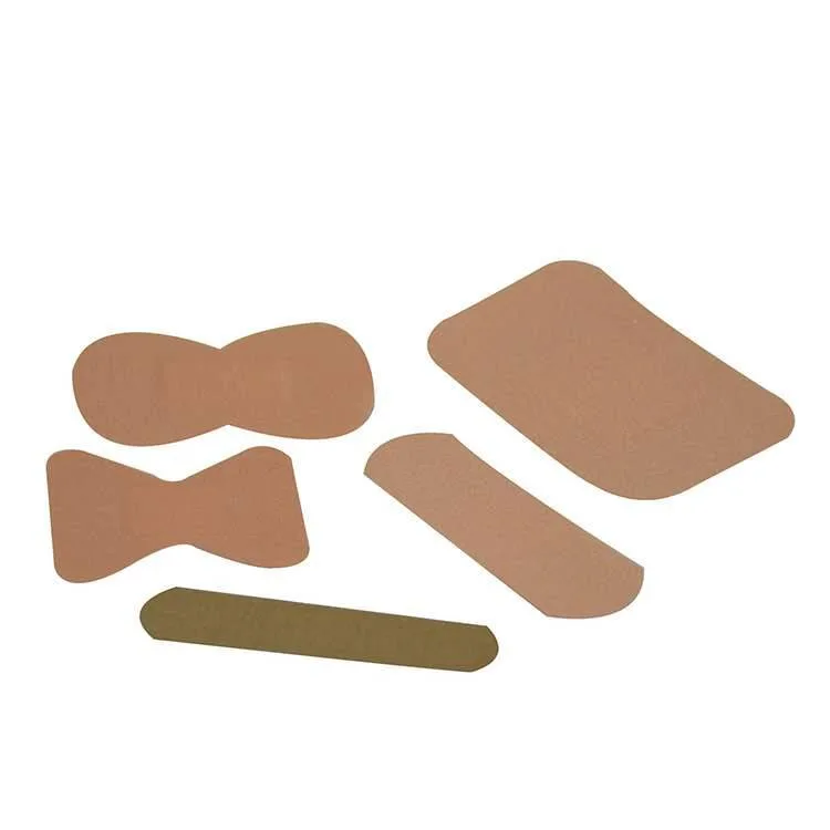 Gauke Fabric Plasters Assorted Sizes - Box 100 photographed against a plain background.