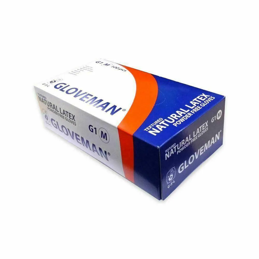 Gloveman Nitrile Examination Gloves photographed against a plain background.