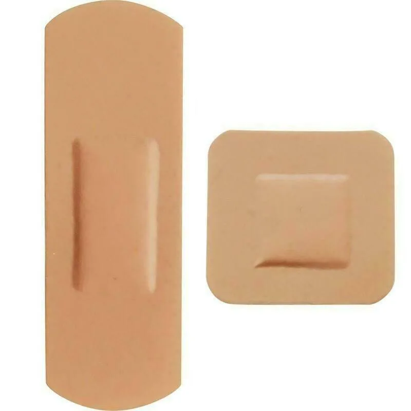 HypaPlast Pink Waterproof Plasters - 1 pack of 6 photographed against a plain background.