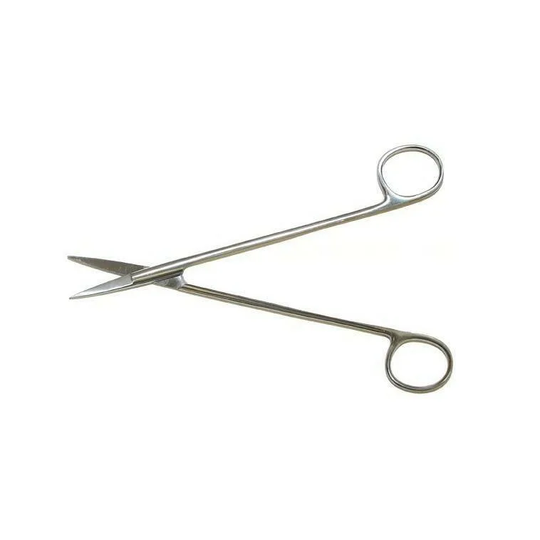 Instrapac McIndoe Scissors Straight 18cm - Single photographed against a plain background.