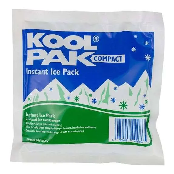 KoolPak Compact Instant Ice Pack photographed against a plain background.