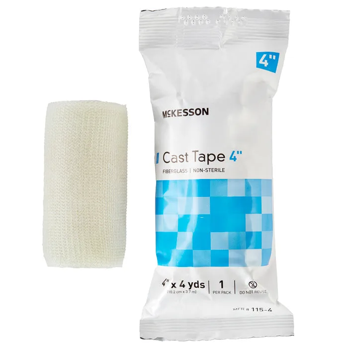 McKesson Fibreglass Cast Tape, 4 inch photographed against a plain background.
