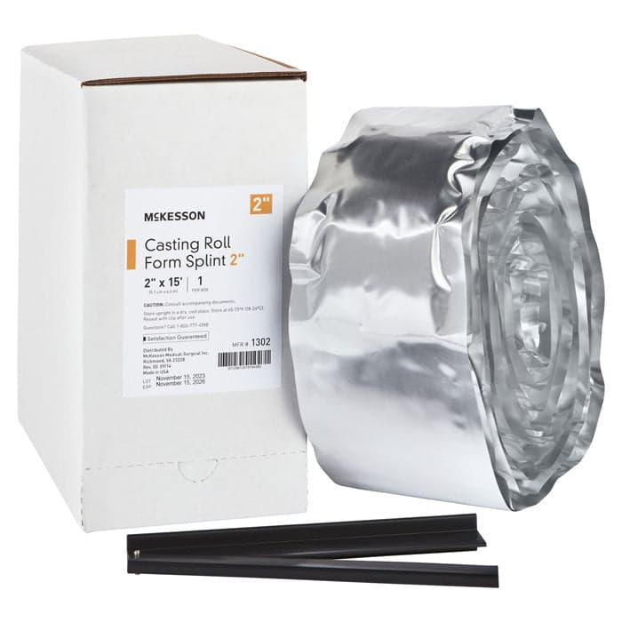 McKesson Fibreglass Roll Form Splints photographed against a plain background.