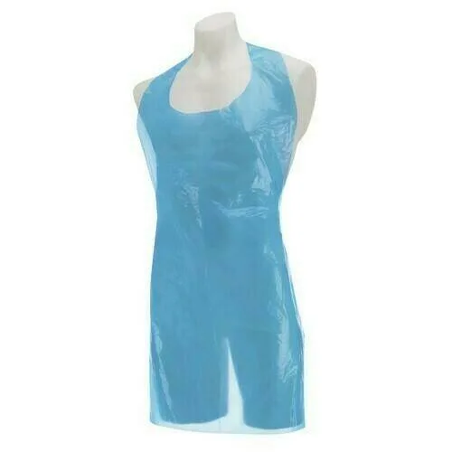 Medi Pro 100 Blue Disposable Aprons photographed against a plain background.