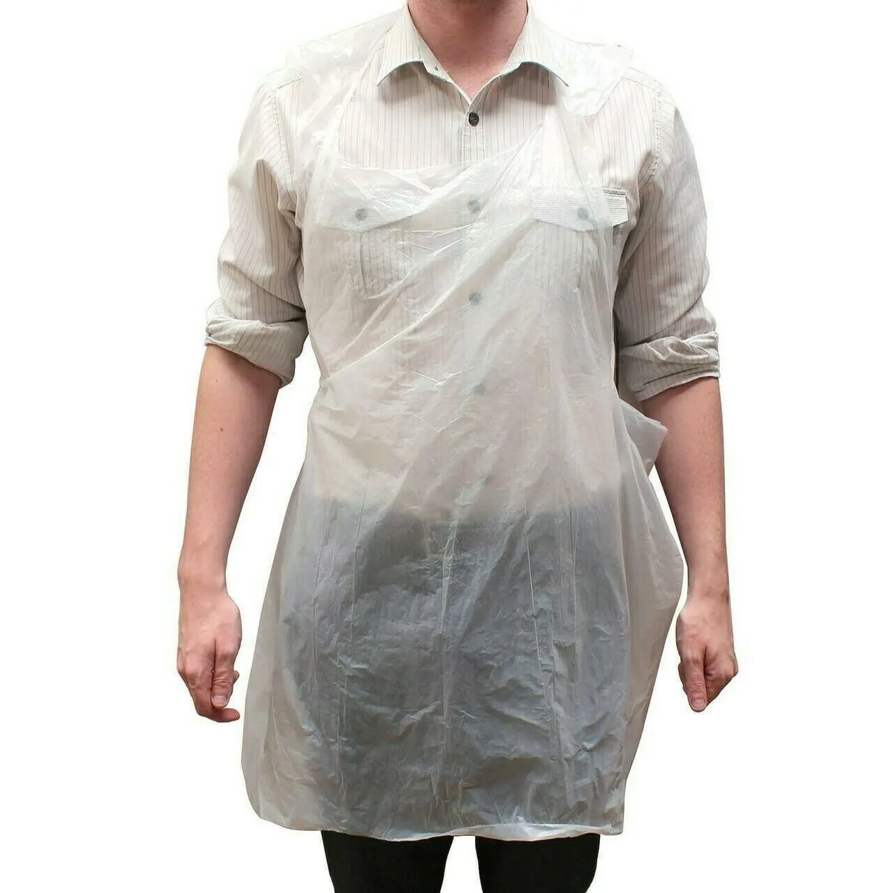 Medi Pro 200 White Disposable Aprons - Roll photographed against a plain background.