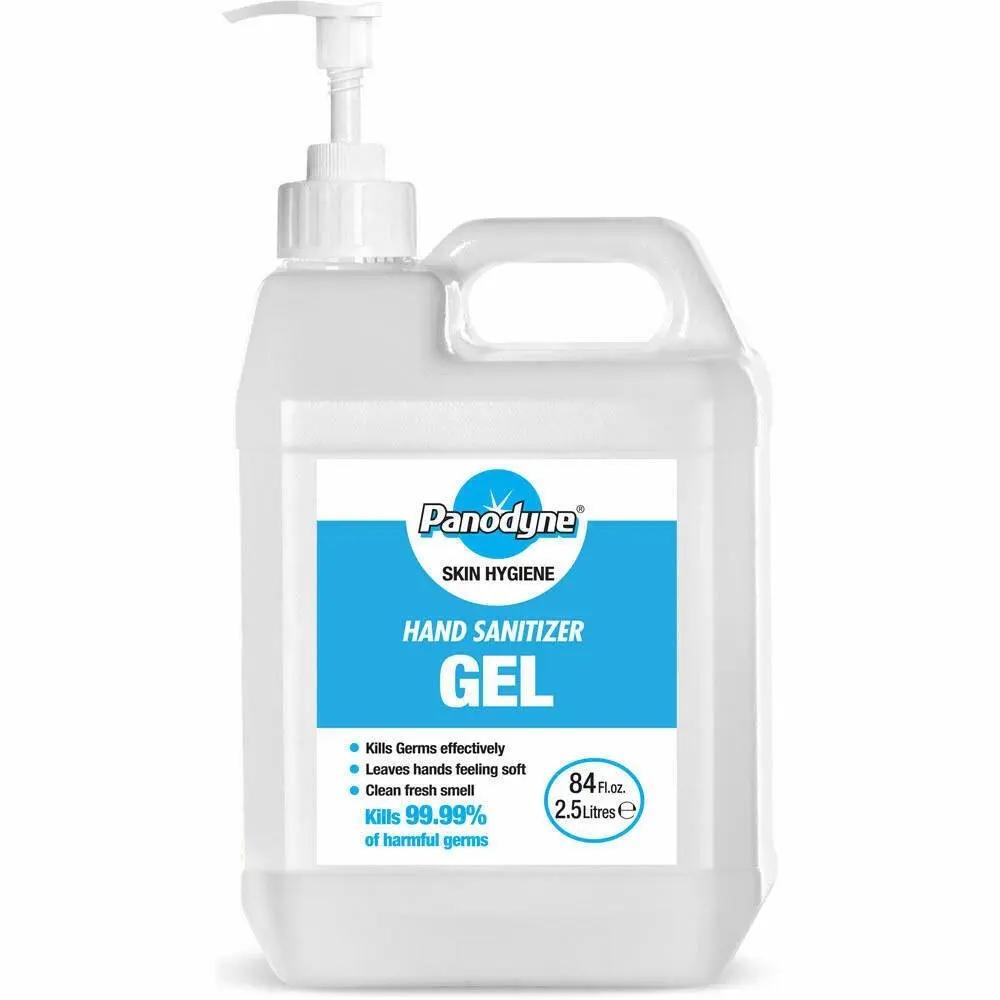 Panodyne 70% Alcohol Hand Sanitiser 2.5 Litre photographed against a plain background.