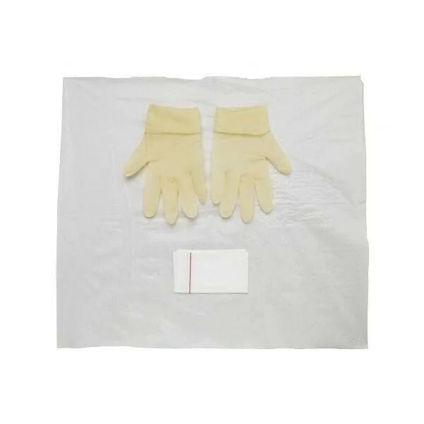 Polyfield Dressing Aid White - Large Latex Gloves photographed against a plain background.