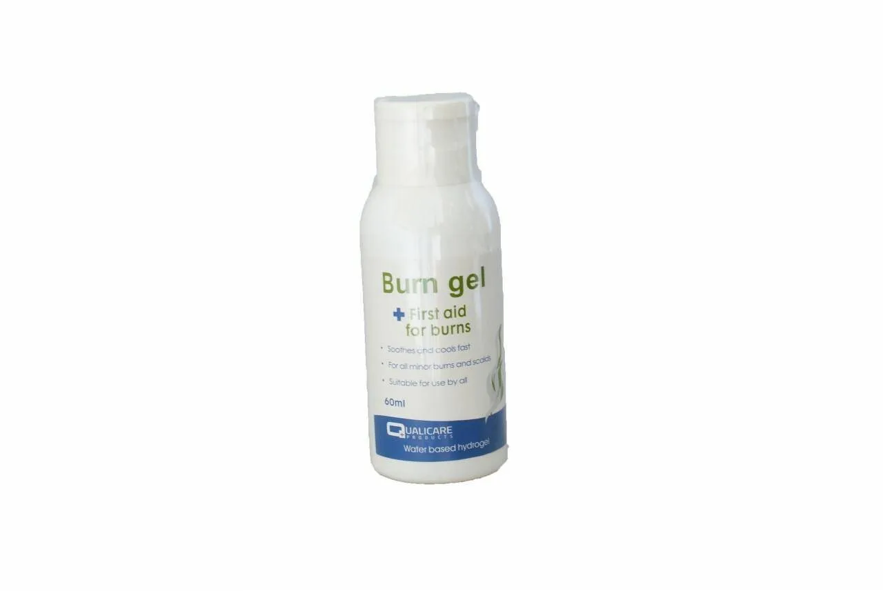 Qualicare Burn Gel 60ml photographed against a plain background.